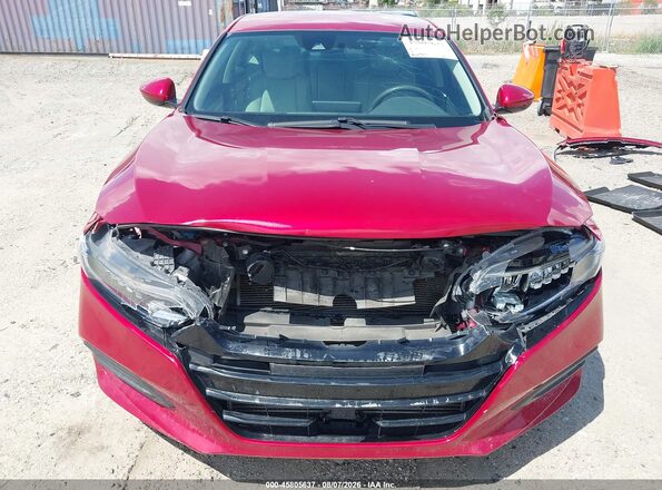 1HGCV1F19LA117547 2020 HONDA ACCORD Красный Вид щитка приборов