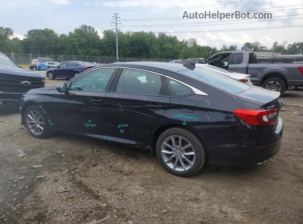 1HGCV1F19MA002285 2021 HONDA ACCORD Черный Задняя левая четверть