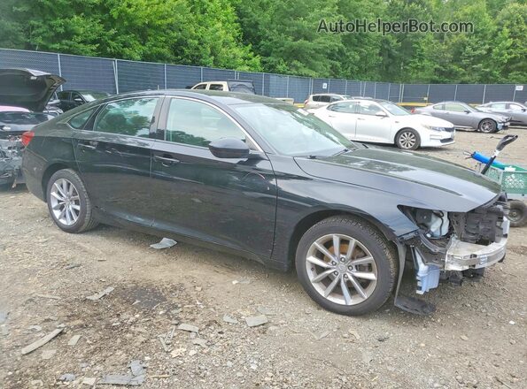 1HGCV1F19MA002285 2021 HONDA ACCORD Черный Передняя правая четверть