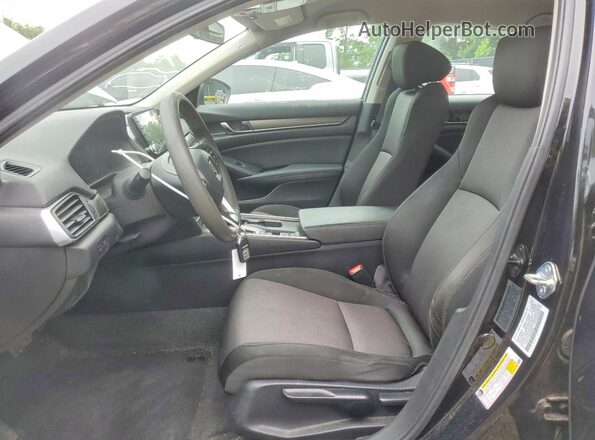 1HGCV1F19MA002285 2021 HONDA ACCORD Черный Вид салона спереди