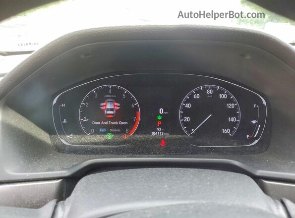 1HGCV1F19MA002285 2021 HONDA ACCORD Черный Вид щитка приборов