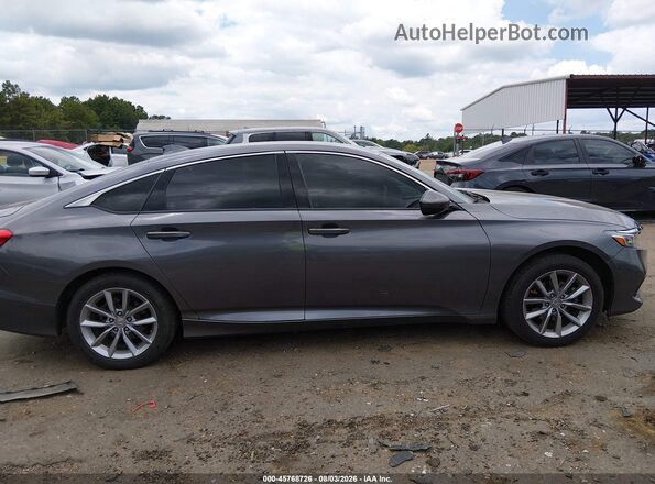 1HGCV1F19MA062891 2021 HONDA ACCORD Gray Вид задньої частини салону
