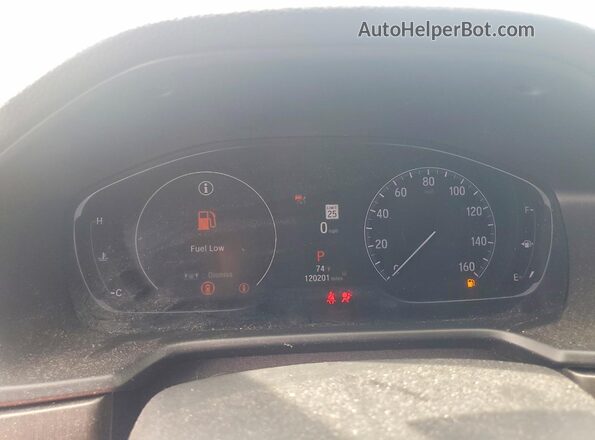 1HGCV1F19NA007097 2022 HONDA ACCORD Серый Вид щитка приборов