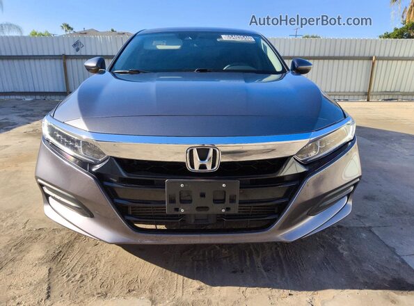 1HGCV1F1XJA127906 2018 HONDA ACCORD Серый Вид спереди