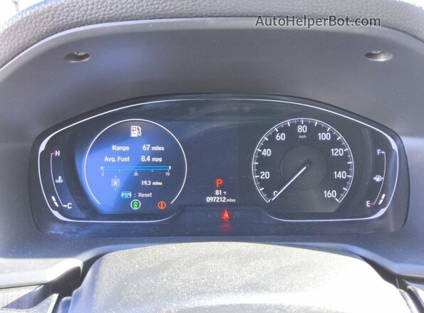 1HGCV1F1XJA127906 2018 HONDA ACCORD Серый Вид щитка приборов
