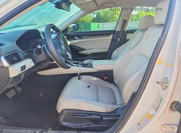 1HGCV1F1XJA228038 2018 HONDA ACCORD White Widok wnętrza z przodu