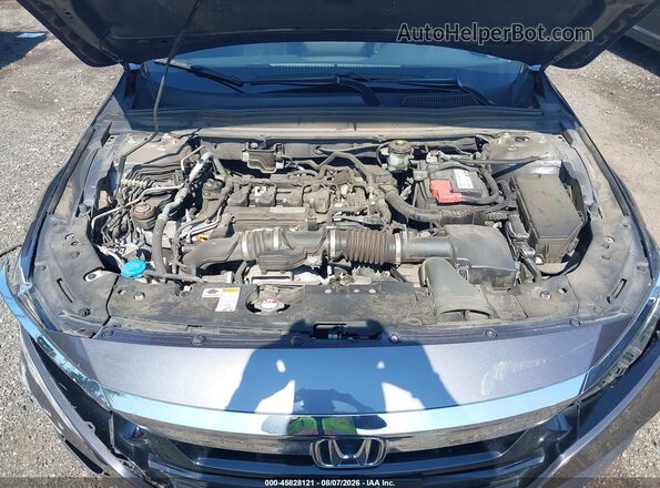 1HGCV1F1XJA235040 2018 HONDA ACCORD Gray Հետևի տեսք