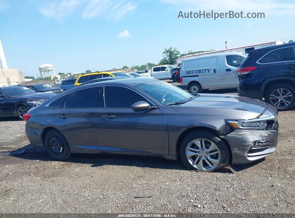 1HGCV1F1XJA235040 2018 HONDA ACCORD Gray Սալոնի հետևի տեսք