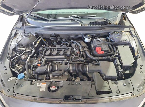 1HGCV1F1XJA264067 2018 HONDA ACCORD Gray უკანა სალონის ხედი