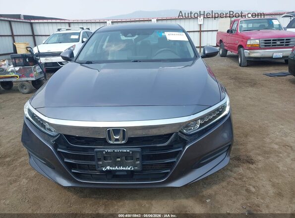 1HGCV1F1XJA264201 2018 HONDA ACCORD Gray Front view