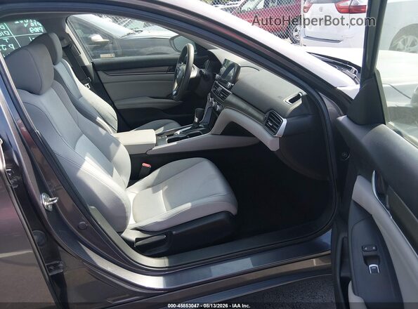 1HGCV1F1XKA020033 2019 HONDA ACCORD Gray Front interior view