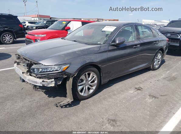 1HGCV1F1XKA020033 2019 HONDA ACCORD Gray Front left