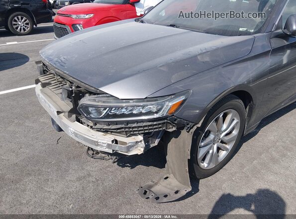 1HGCV1F1XKA020033 2019 HONDA ACCORD Gray Front view