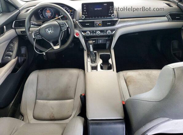 1HGCV1F1XKA043957 2019 HONDA ACCORD Blue წინა პანელის ხედი