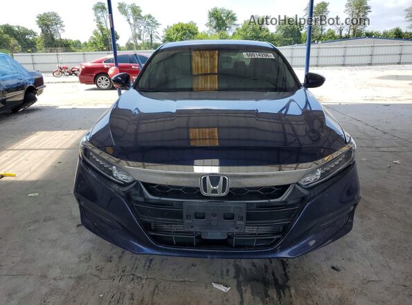 1HGCV1F1XKA043957 2019 HONDA ACCORD Blue წინა ხედი