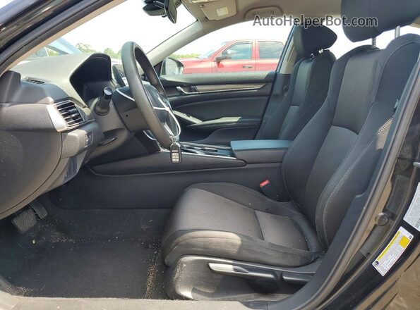 1HGCV1F1XKA049919 2019 HONDA ACCORD Черный Вид салона спереди