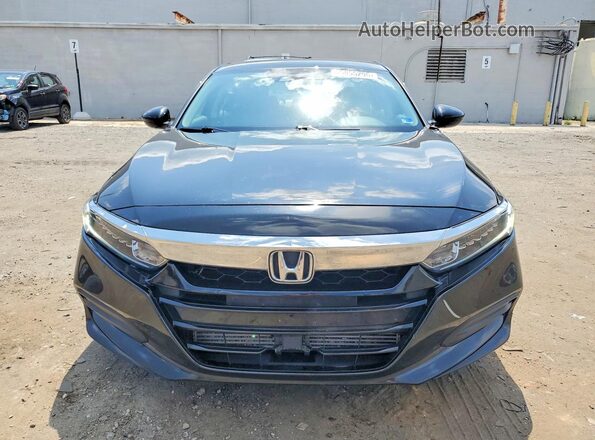 1HGCV1F1XKA049919 2019 HONDA ACCORD Черный Вид спереди