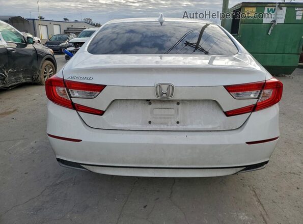 1HGCV1F1XKA058250 2019 HONDA ACCORD White Rear view