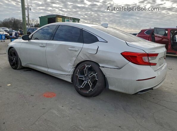 1HGCV1F1XKA058250 2019 HONDA ACCORD White Rear left