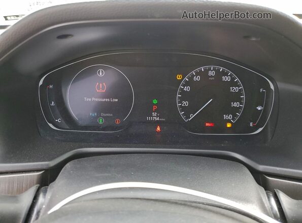 1HGCV1F1XKA058250 2019 HONDA ACCORD White Instrument cluster view