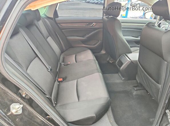 1HGCV1F1XKA086095 2019 HONDA ACCORD Black Вид задніх сидінь