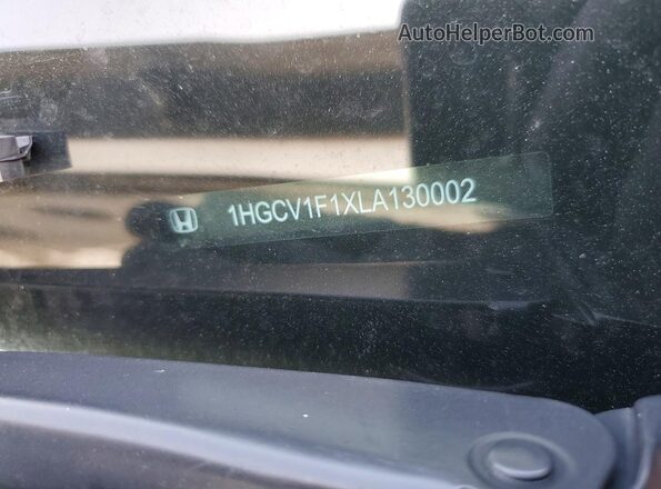 1HGCV1F1XLA130002 2020 HONDA ACCORD Silver Engine compartment view