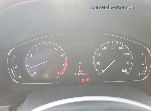 1HGCV1F1XLA130002 2020 HONDA ACCORD Silver Instrument cluster view