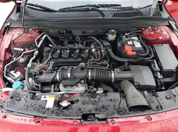 1HGCV1F1XMA036056 2021 HONDA ACCORD Red უკანა სალონის ხედი