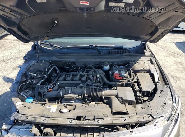 1HGCV1F1XMA075567 2021 HONDA ACCORD Gray Widok wnętrza z tyłu