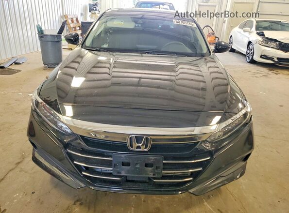 1HGCV1F1XMA113427 2021 HONDA ACCORD Black Widok z przodu