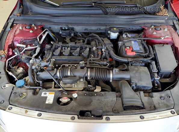 1HGCV1F1XNA024569 2022 HONDA ACCORD Red Вид задньої частини салону