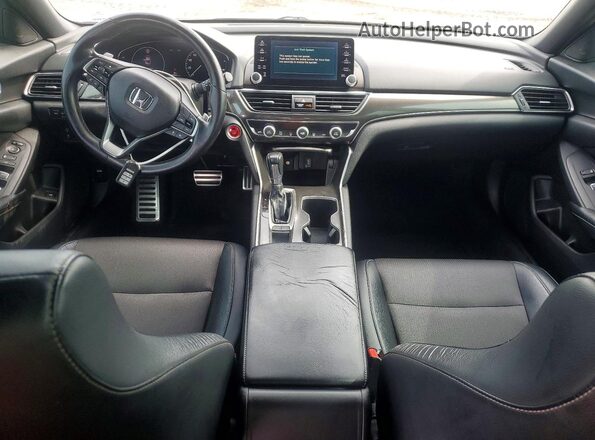 1HGCV1F30JA018405 2018 HONDA ACCORD Silver წინა პანელის ხედი