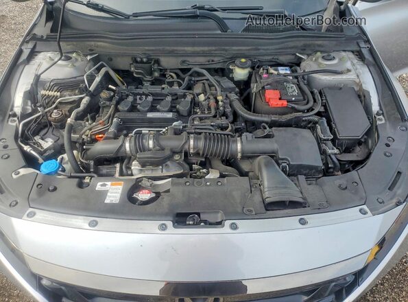 1HGCV1F30JA018405 2018 HONDA ACCORD Silver უკანა სალონის ხედი