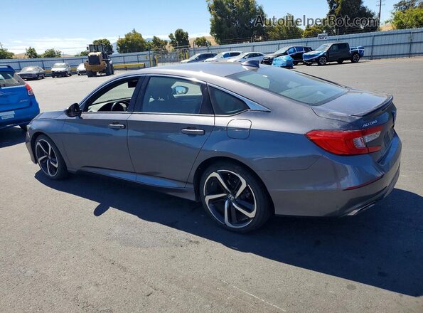 1HGCV1F30JA076675 2018 HONDA ACCORD Charcoal უკანა მარცხენა