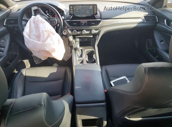 1HGCV1F30JA086140 2018 HONDA ACCORD Silver Առջևի վահանակի տեսք