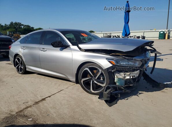 1HGCV1F30JA086140 2018 HONDA ACCORD Silver Առջևի աջ