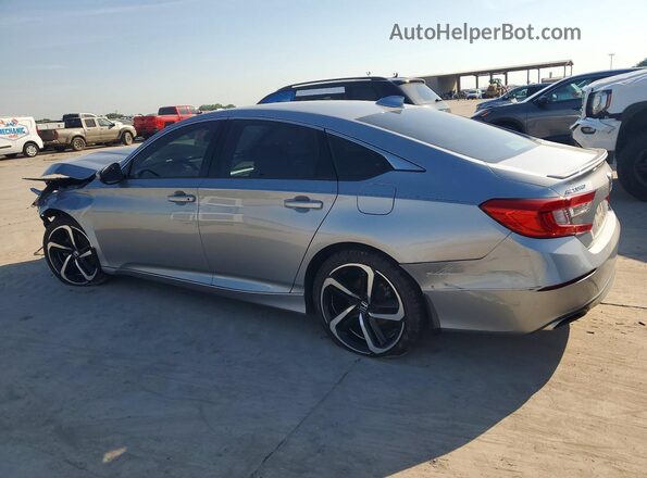 1HGCV1F30JA086140 2018 HONDA ACCORD Silver Հետևի ձախ