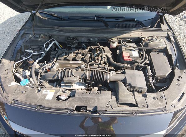 1HGCV1F30JA203828 2018 HONDA ACCORD Black Вид ззаду