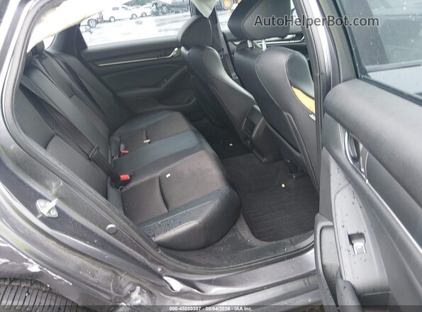 1HGCV1F30JA240765 2018 HONDA ACCORD Gray Вид наклейки з VIN-кодом