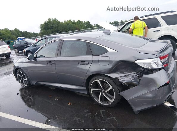 1HGCV1F30JA240765 2018 HONDA ACCORD Gray Панорамний вид салону 360°