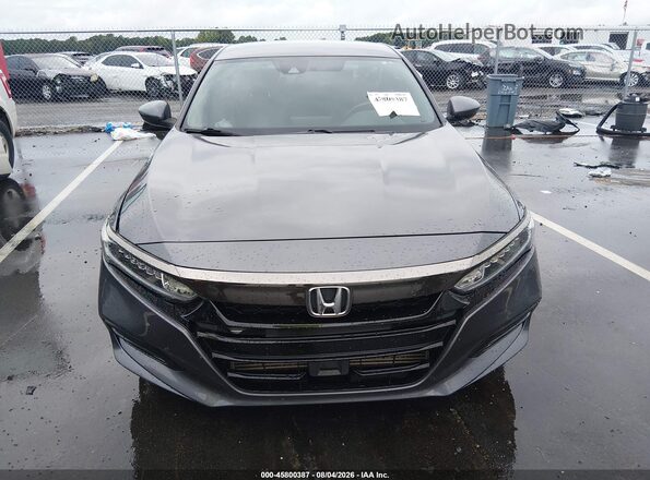 1HGCV1F30JA240765 2018 HONDA ACCORD Gray Вид щитка приладів