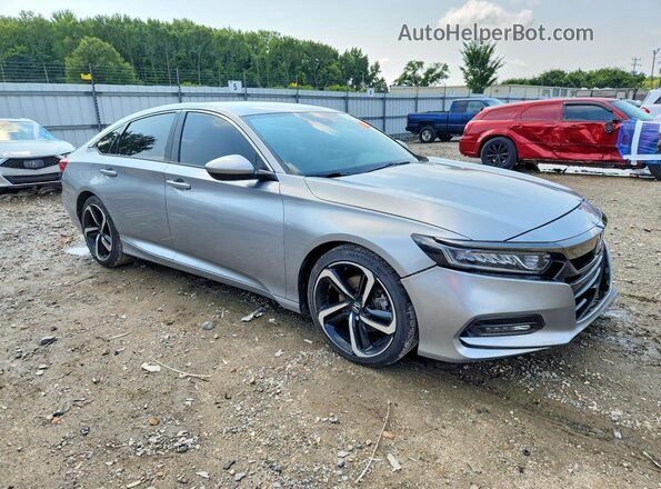 1HGCV1F30JA245013 2018 HONDA ACCORD Silver Передня права чверть
