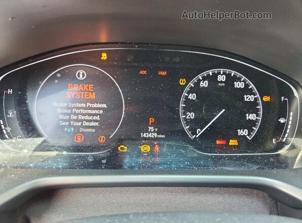 1HGCV1F30JA245013 2018 HONDA ACCORD Silver Вид щитка приладів