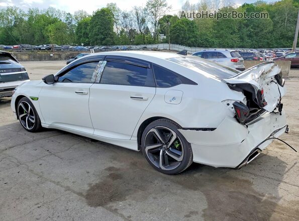 1HGCV1F30KA067427 2019 HONDA ACCORD White Հետևի ձախ