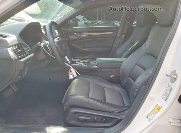 1HGCV1F30KA067427 2019 HONDA ACCORD White Սալոնի դիմացի տեսք