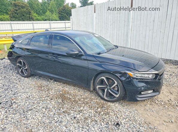 1HGCV1F30KA069274 2019 HONDA ACCORD Black Առջևի աջ