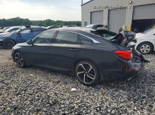 1HGCV1F30KA069274 2019 HONDA ACCORD Black Հետևի ձախ