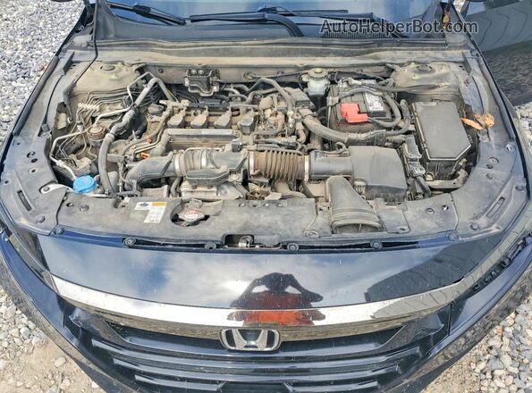 1HGCV1F30KA069274 2019 HONDA ACCORD Black Սալոնի հետևի տեսք
