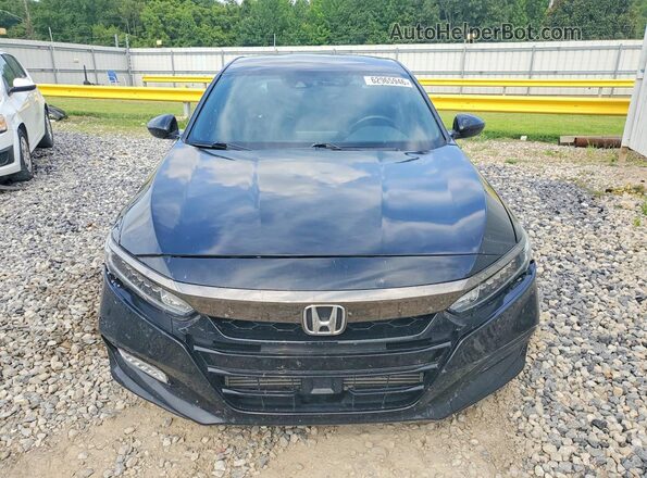 1HGCV1F30KA069274 2019 HONDA ACCORD Black Դիմացի տեսք