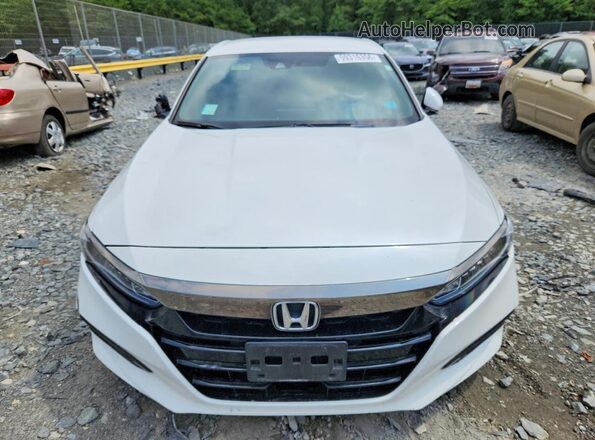 1HGCV1F30KA101575 2019 HONDA ACCORD White Front view